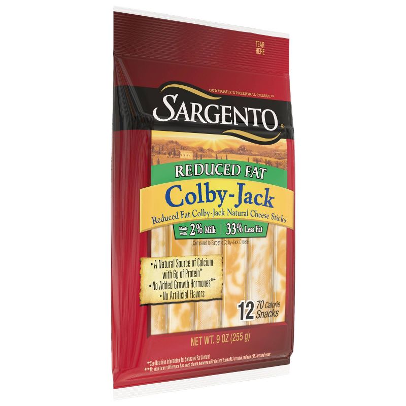 Sargento Reduced Fat Natural Colby-Jack Cheese Sticks - 12ct