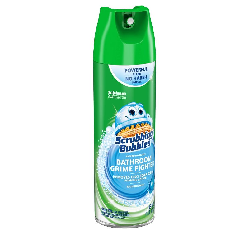 Scrubbing Bubbles Bathroom Grime Fighter Aerosol Rainshower - 20oz