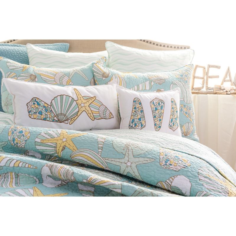 Twin Turtle Cove Quilt & Sham Set Light Turquoise/Aqua - Tommy Bahama