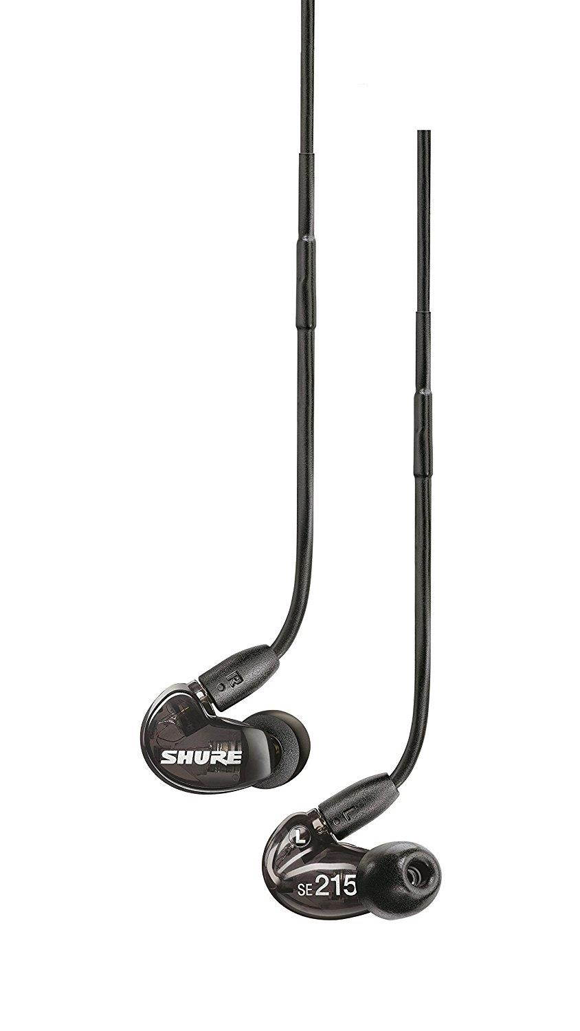 Shure Isolating MicroDriver Earphones In-Ear Stereo Headphones, Black