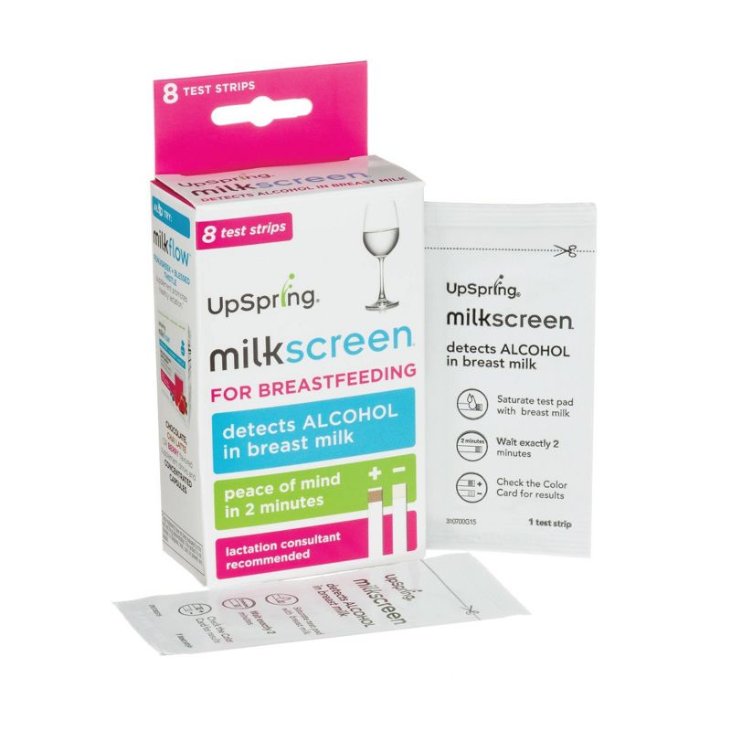 UpSpring Milkscreen Test Strips Detect Alcohol in Breast Milk - 8ct
