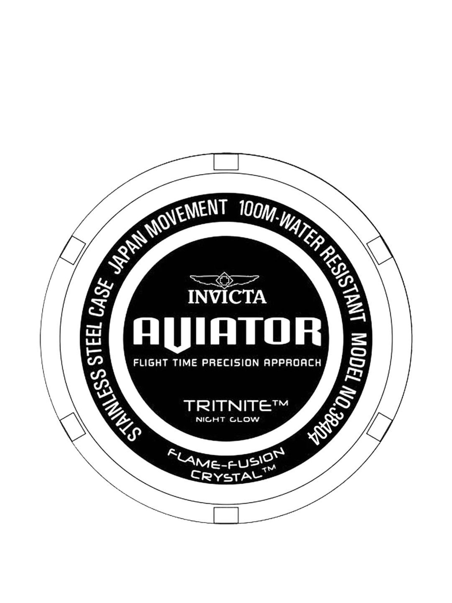 Invicta 38404 Aviator Analog Watch for Men