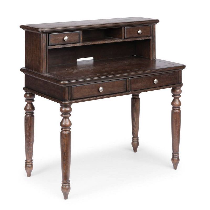 Southport Writing Desk & Hutch Dark Aged Oak - Home Styles