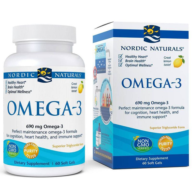Nordic Naturals Omega-3 Softgels Dietary Supplement - 60ct