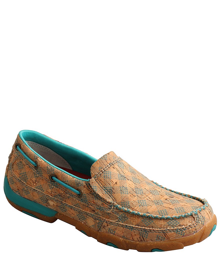 Twisted X Women's Printed Cork Slip-On Driving Mocs