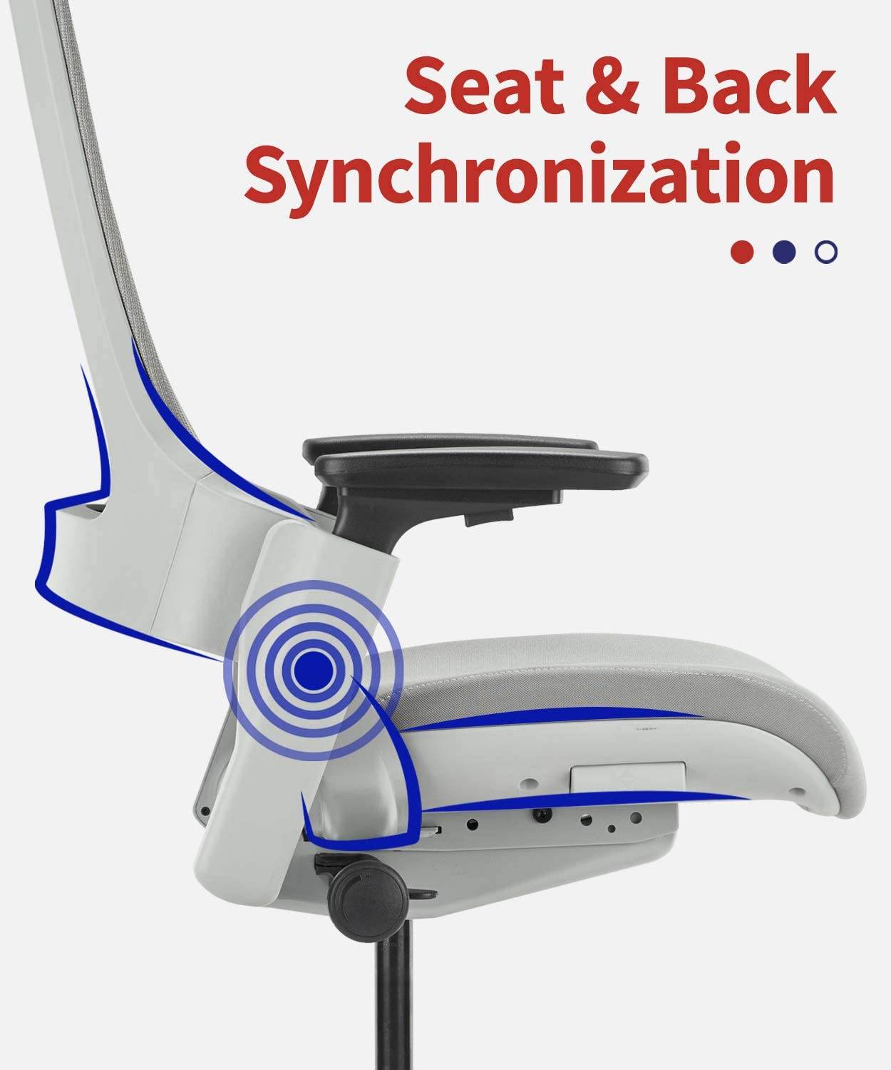 COLAMY Ergonomic High Swivel Executive Chair with Adjustable Height 3D Arm Rest Lumbar Support and Mesh Back for Home Office Black