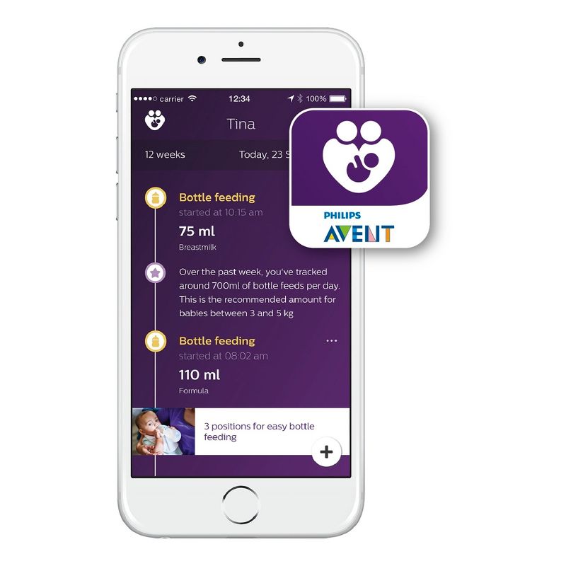 Philips Avent Anti-colic Bottle With AirFree vent - 4oz