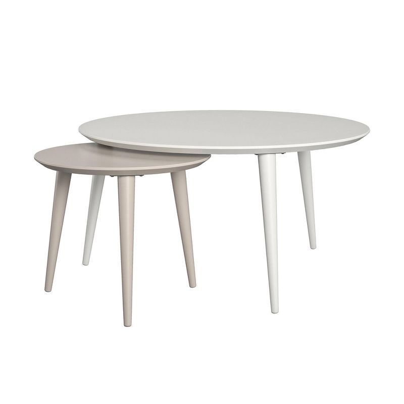 Carnegie Nesting Tables White - CosmoLiving by Cosmopolitan