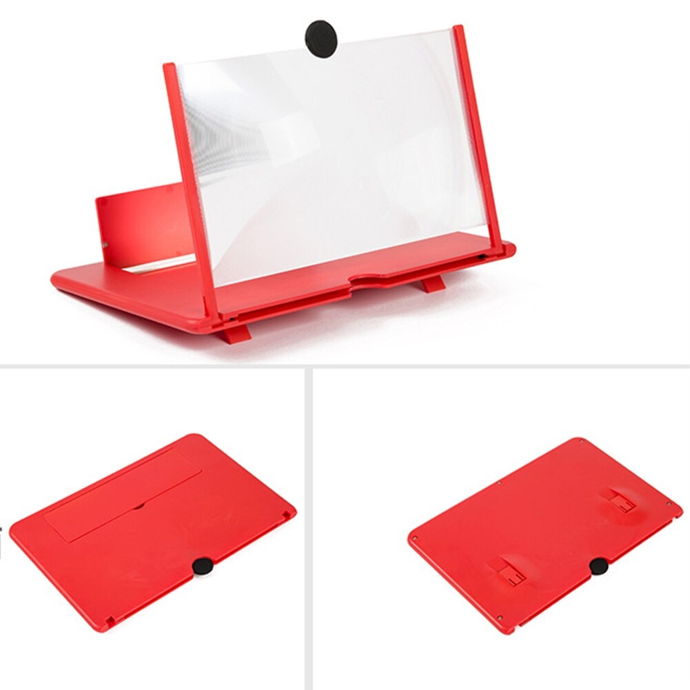 Bakeey 10 inch HD 3D Phone Screen Magnifier Enlarge 3-4 Times Foldable Eye Protect Movie Video Screen Amplifier Lazy Desktop Mounts Black