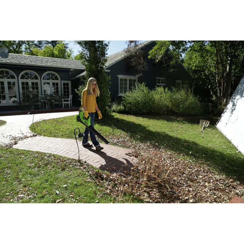 Greenworks 1301202 STBA40B210 40V String Trimmer and Axial Blower with 2 Ah Battery and Charger