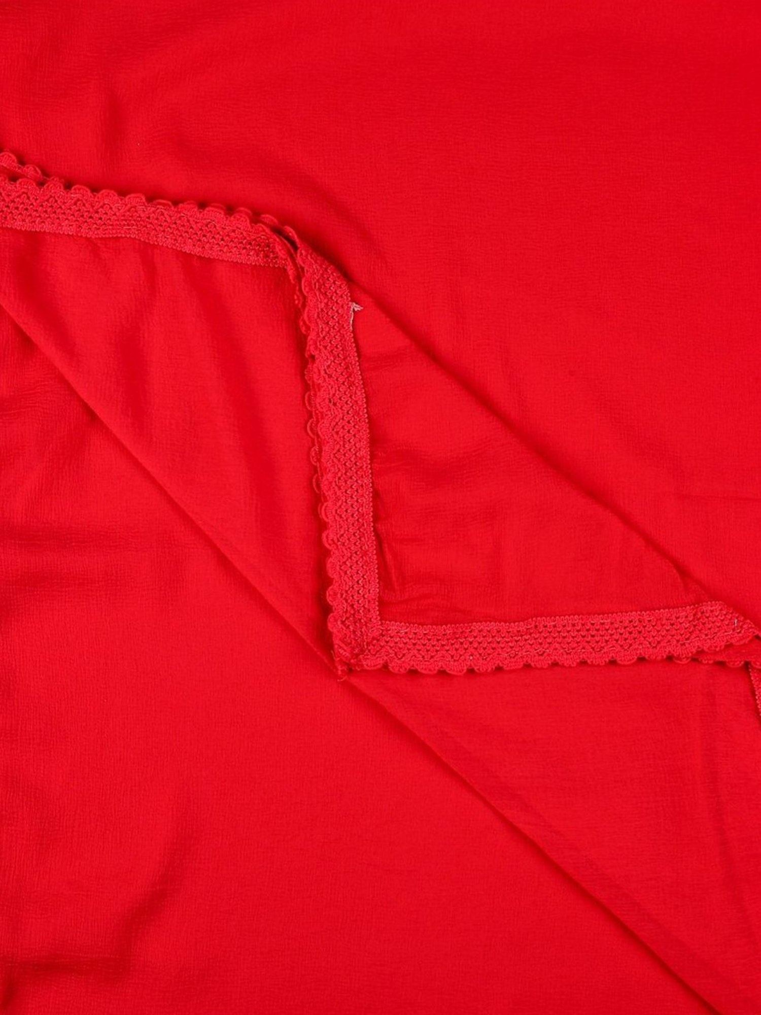 Stylum Red Plain Dupatta