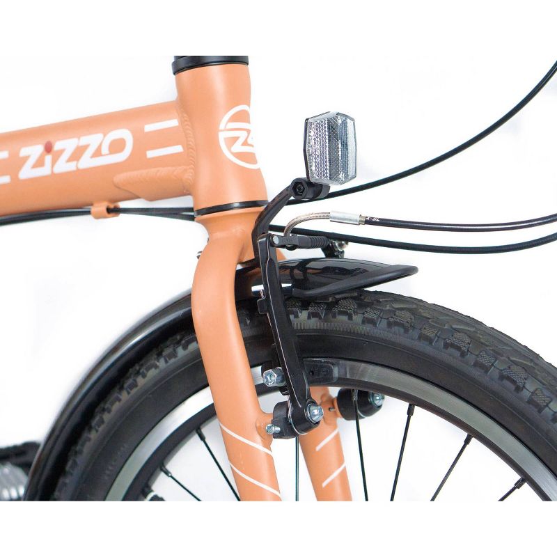 ZiZZO Forte Duty 7-Speed 20" Folding Bike - Coral