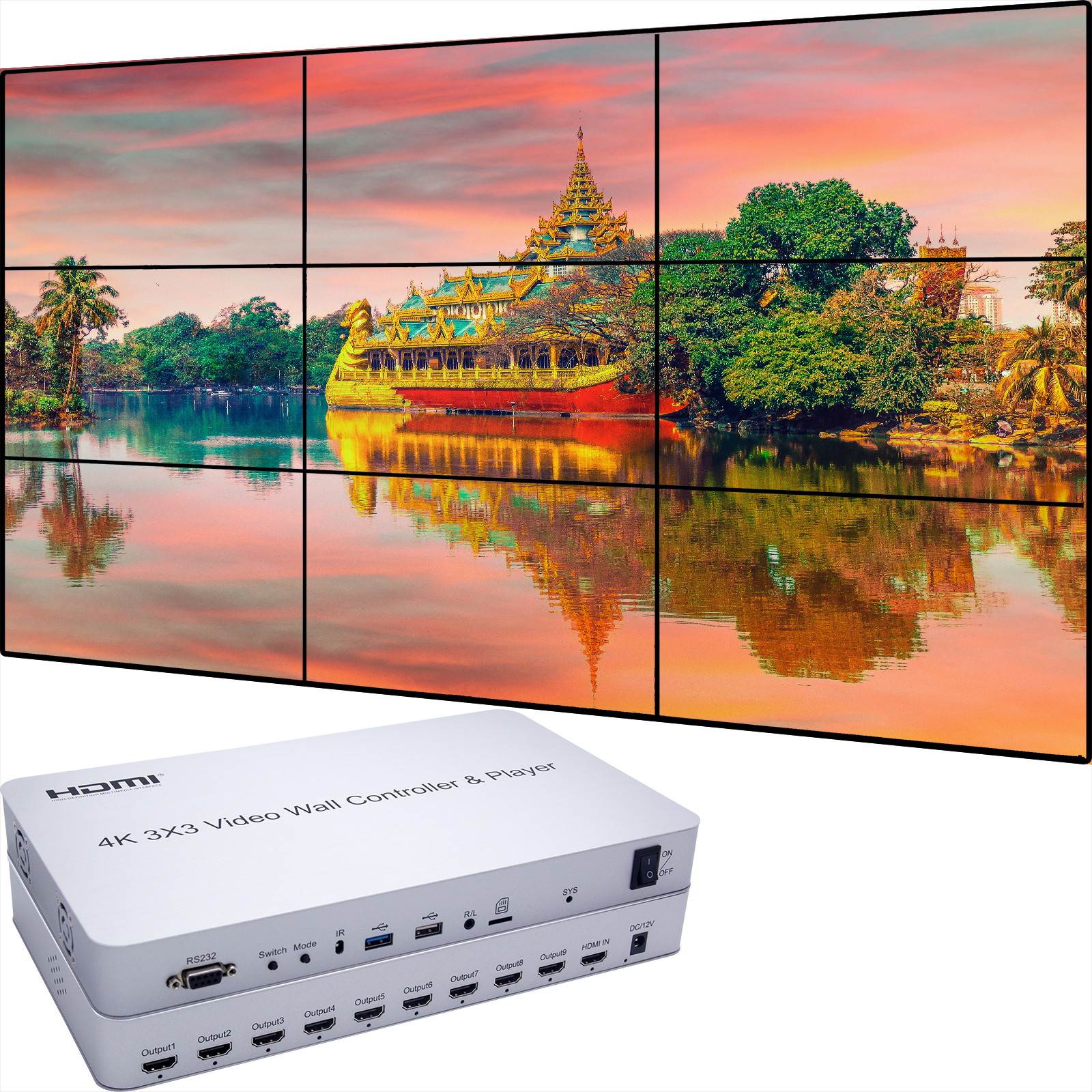 NEC UN551S 55" Full HD S-IPS Video Wall Display with Ultra-Narrow Bezel
