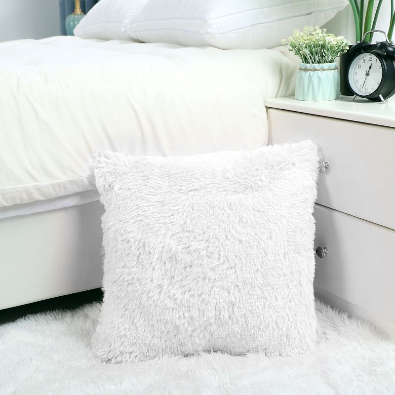 2pk Mina Victory Life Styles Solid Velvet Pillow Covers Brown - Nourison