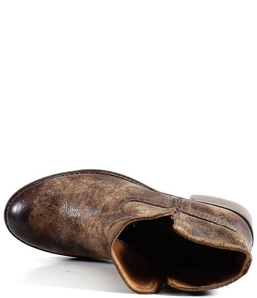 Diba True Walnut Grove Distressed Leather Western Booties