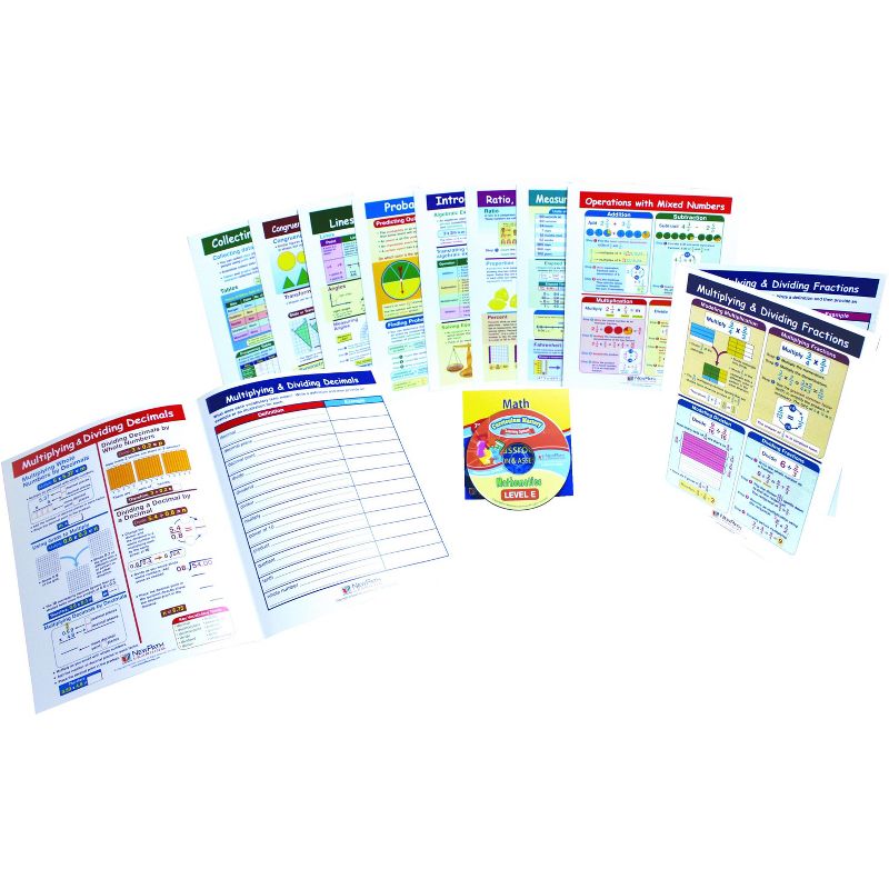 NewPath Visual Learning Guides Math Set, Grade 5