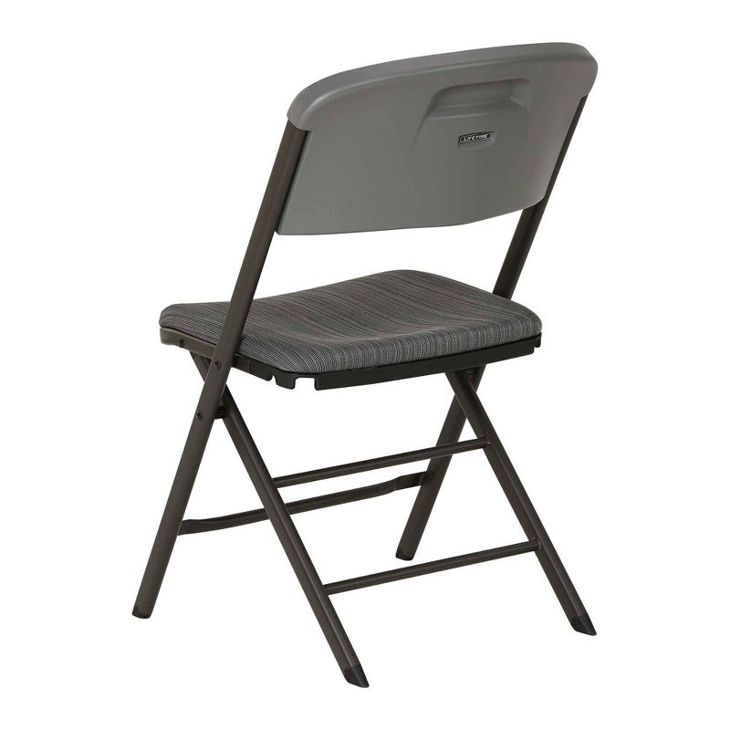 4pk Padded Commercial Grade Folding Chair Gray - Lifetime