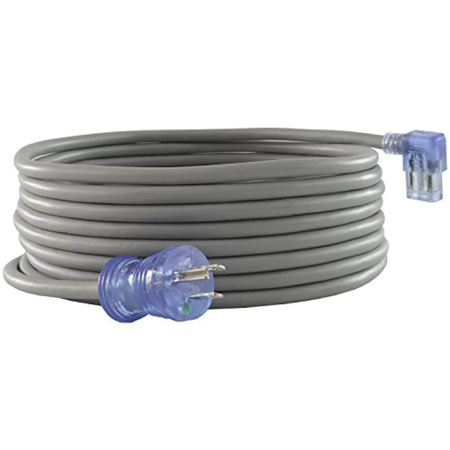 conntek 25903 15-amp 125-volt hospital grade/green dot cord 20-foot sjt 14/3 105c nema 5-15p to iec 320-c13 left angle
