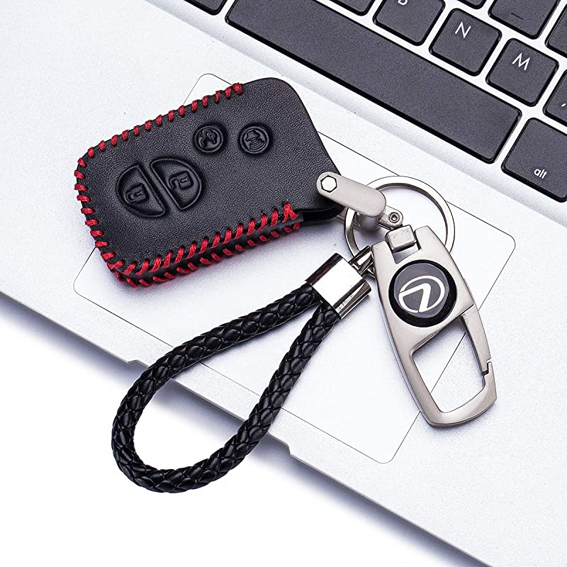 Key Chain Fob Cover Shell Remote Case Bag Black for Jacket Keyless Remote Smart Key Fob Skin Clicker Case Skin Cover for Lexus GS430 GS300 IS350 IS250 Lexus1 Black