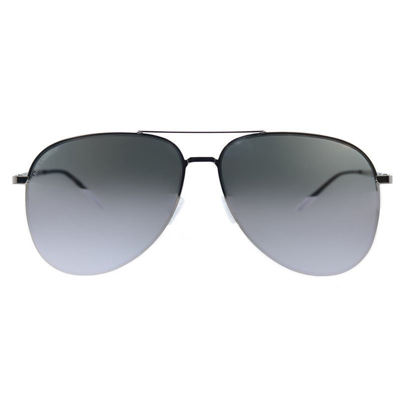Saint Laurent SL Classic 11 Slim 003 Unisex Aviator Sunglasses Silver 60mm