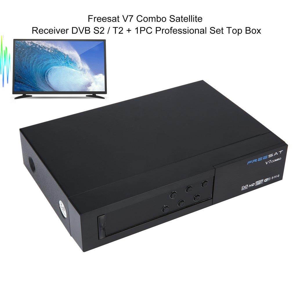 Original Freesat V7 Combo Satellite Receiver DVB S2 / T2 + 1PC Professional Pratical 1080p HD Set Top Box