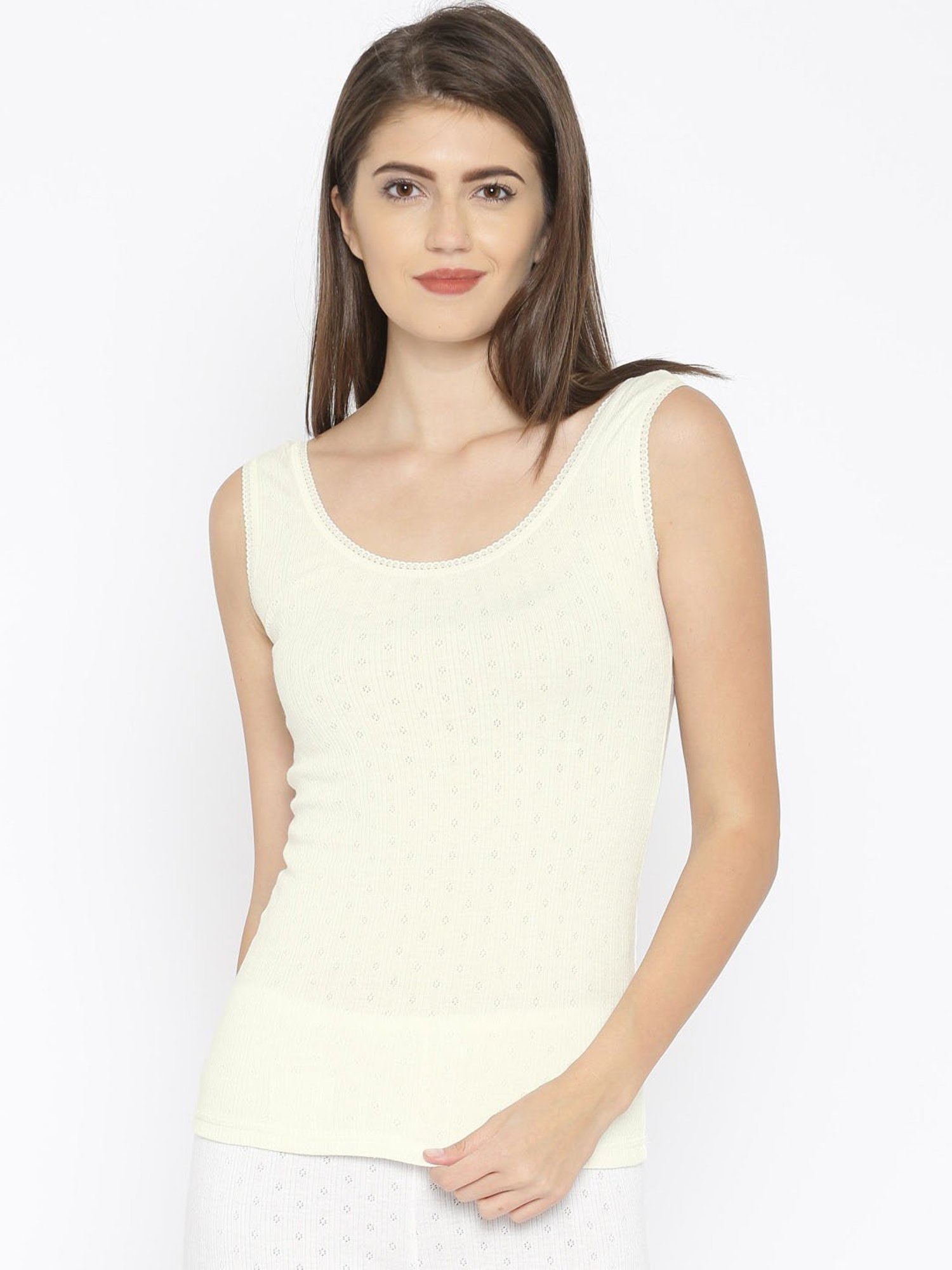 Kanvin Off White Thermal Camisole