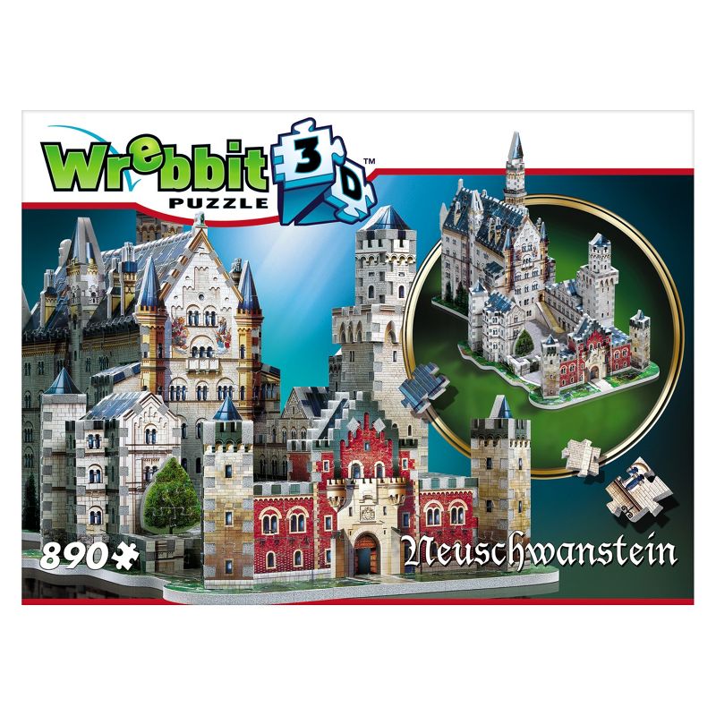 Wrebbit Neuschwanstein Castle 3D Puzzle 890pc