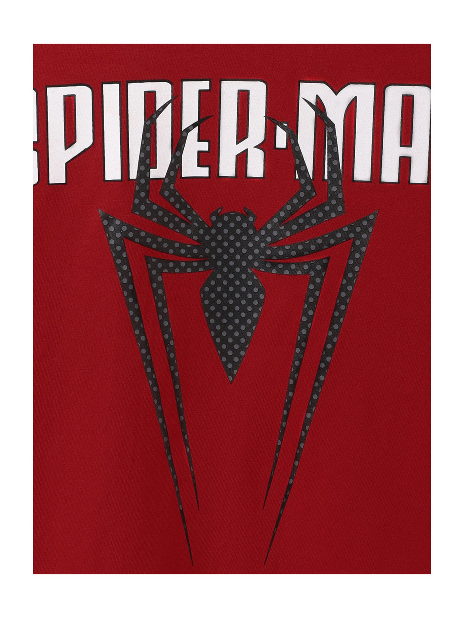 Kidsville Spiderman Printed Red Tshirt For Boys