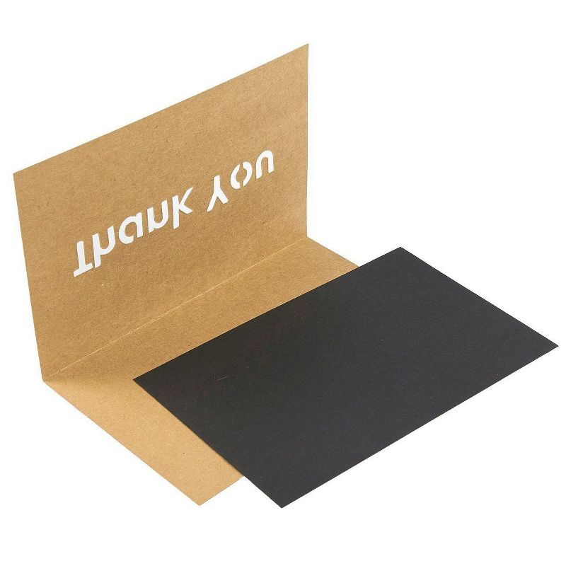 Best Paper Greetings 12 Pack Rustic Thank You Cards, Kraft Paper Design with Envelopes (4 x 6 in)