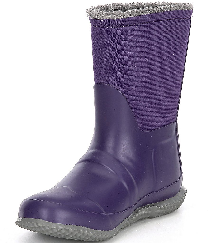 Hunter Girls' Original Insulated Roll Top Sherpa Winter Boots (Youth)