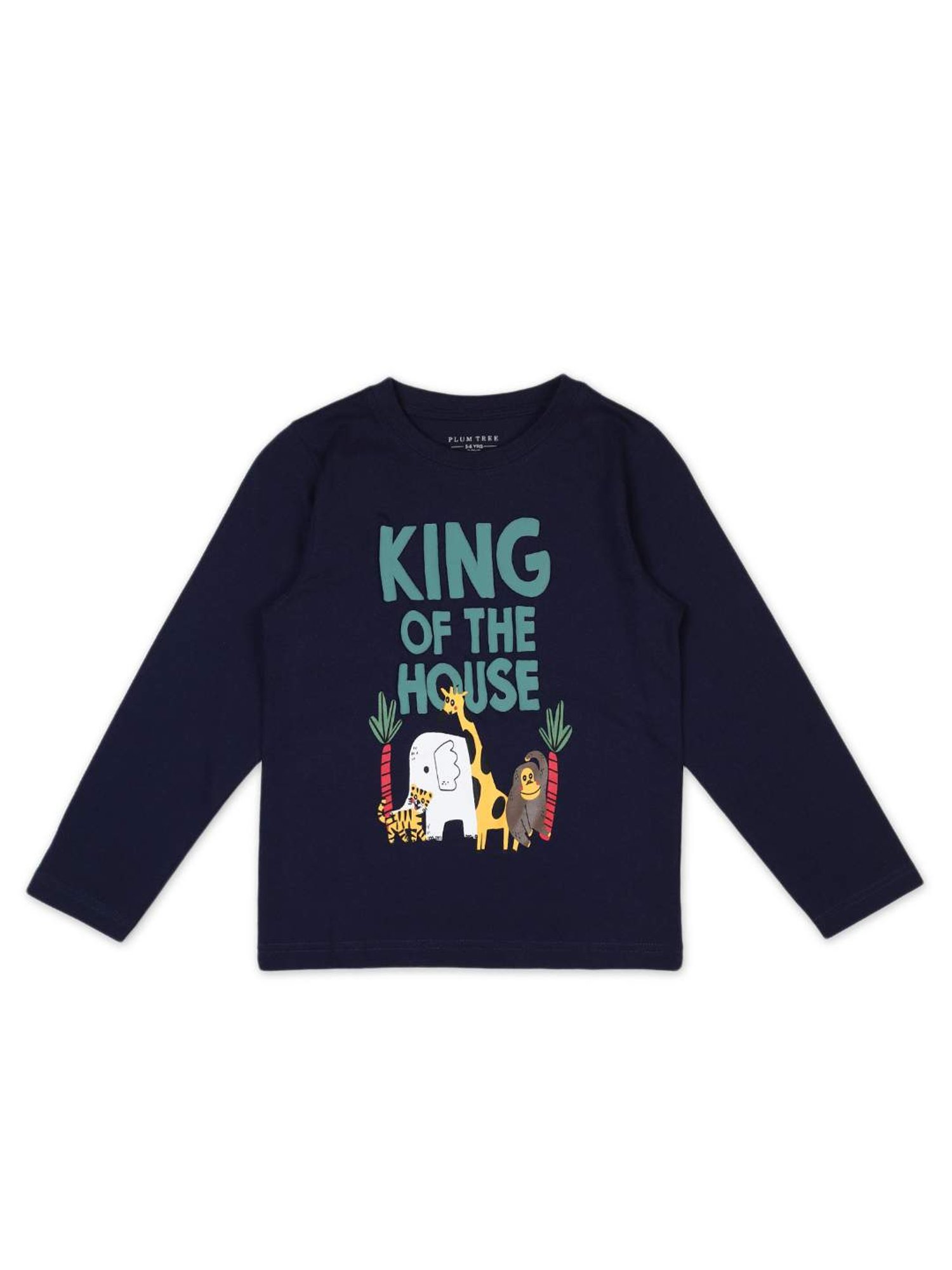 Plum Tree Kids Multicolor Printed T-Shirts