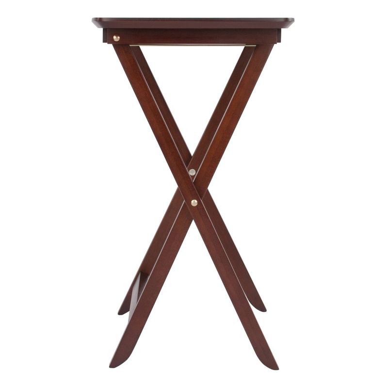 2pc Darlene Snack Table Set Walnut - Winsome