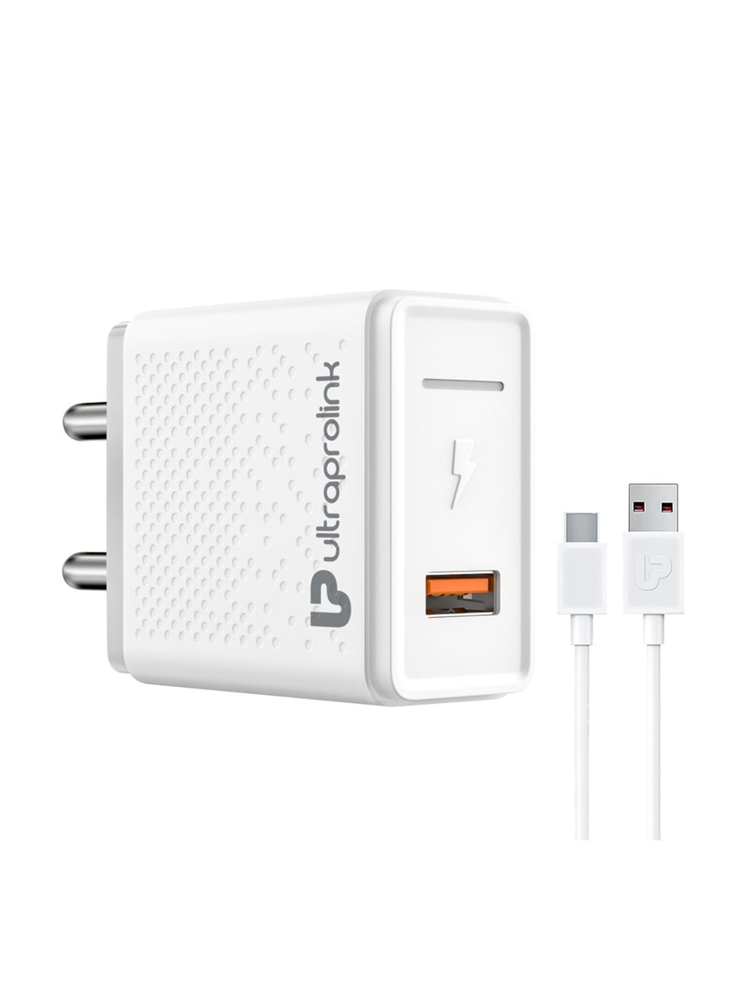 ULTRAPROLINK UM1110QC Boost QC USB Quick 18W Wall Charger with 1m Type C Cable (White)