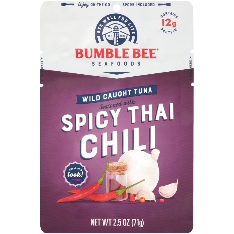 Bumble Bee Thai Chili Seasoned Tuna Pouch with Spoon - 2.5oz