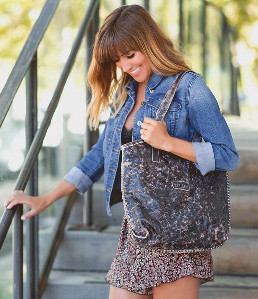 Bed Stu Skye II Distressed Leather Tote Bag