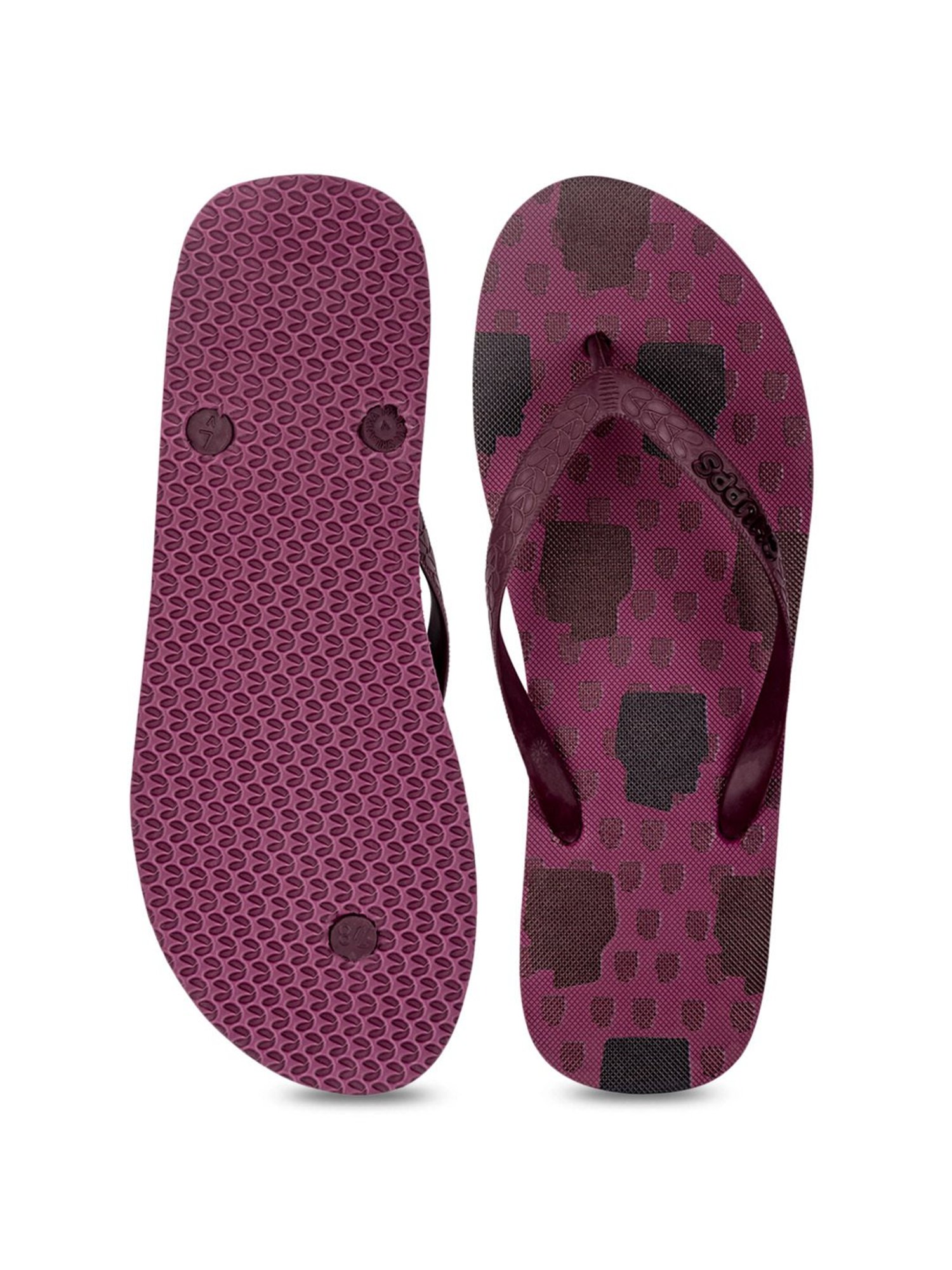 Chupps Women's Purple Flip Flops