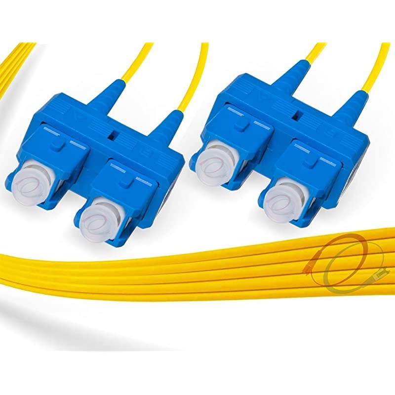 12M OS2 SC SC Fiber Patch Cable | Duplex 9125 SC to SC Singlemode Jumper 12 Meter 3937ft | Length Options 05M300M | ofnr scsc SingleMode dup scsc smf dx Yellow PVC