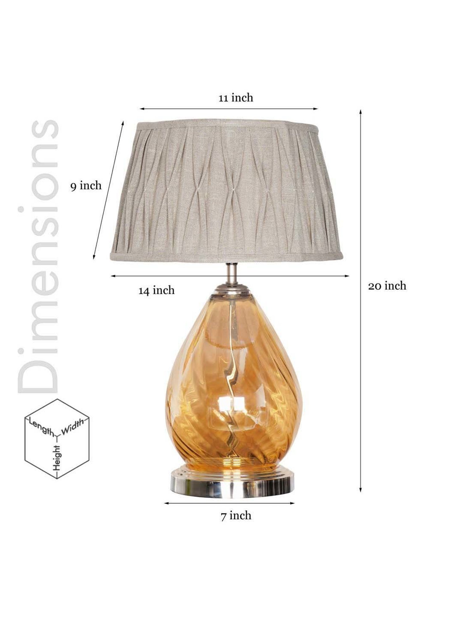 Kapoor E Illuminations Green Study Table Lamp - Set of 1