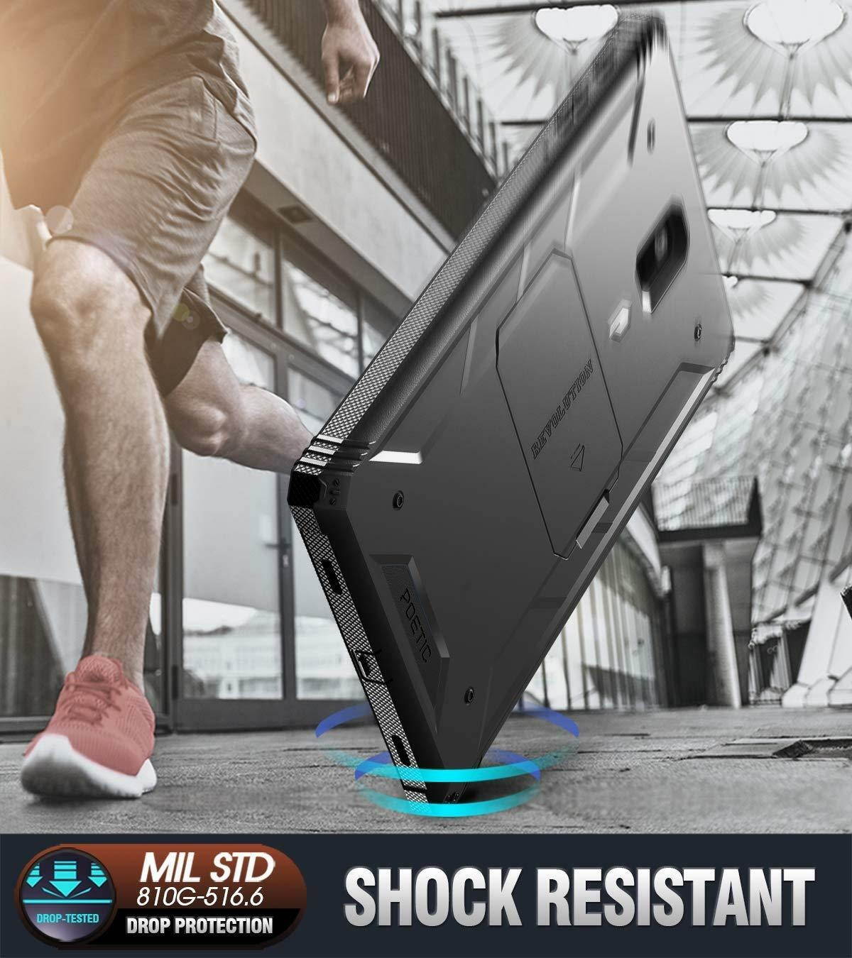 For Galaxy Tab A 10.5 2018 Tablet Case Full-Body Cover w/Screen Protector Black