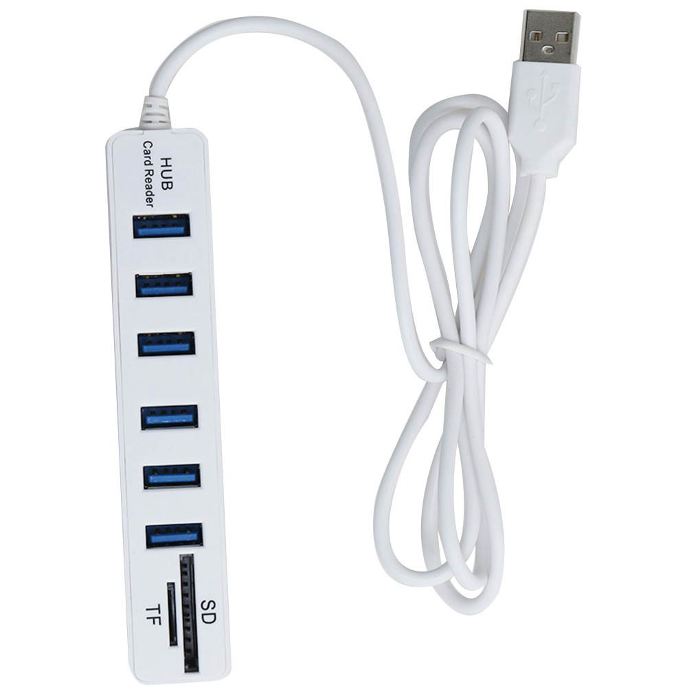 USB Hub 2.0 Multi USB 2.0 Hub USB Splitter High Speed 3 6 Ports 2.0 Hab TF SD Card Reader All In One For PC Computer Accessories