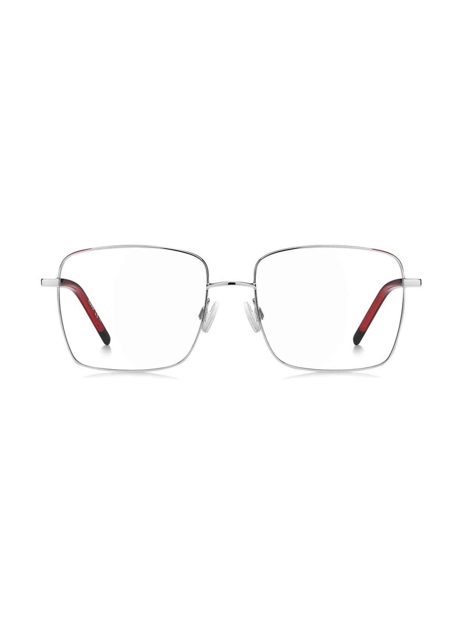 HUGO Silver Rectangular Eye Frames for Women