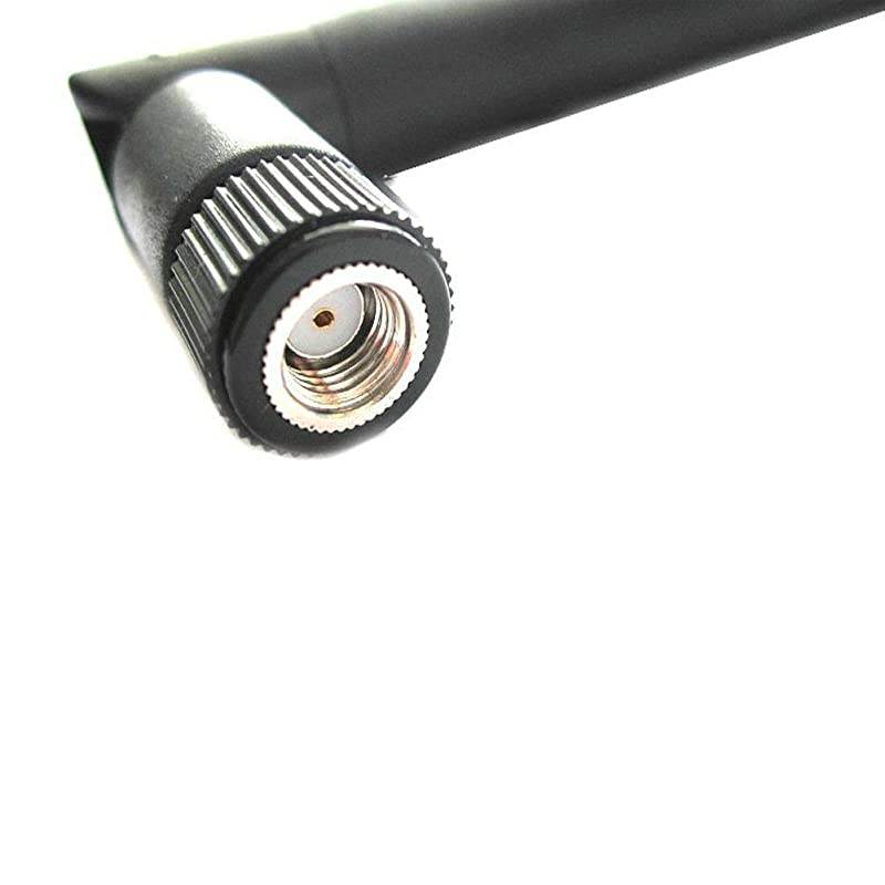 2 x 6dBi 24GHz 5GHz Dual Band WiFi RPSMA Antenna + 2 x 20cm UflIPEX Cable for Wireless Routers Mini PCIe Cards Network Extension Bulkhead Pigtail PCI WiFi WAN Repeater