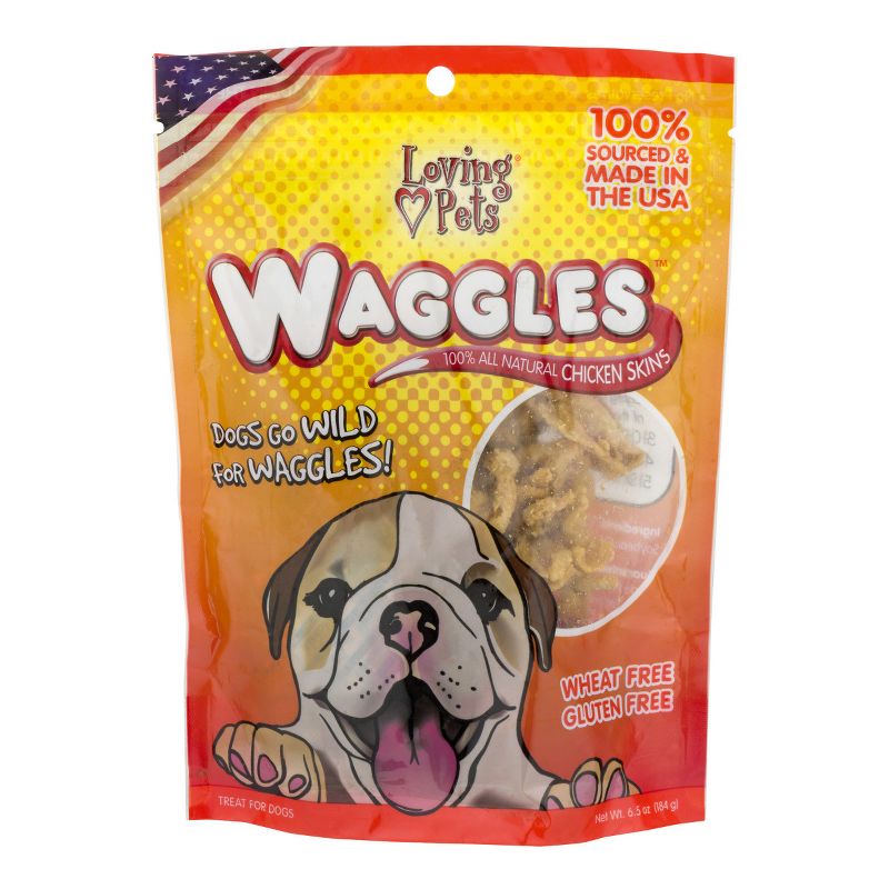 Loving Pets Waggles Chicken Skins (6.5 oz Pack)
