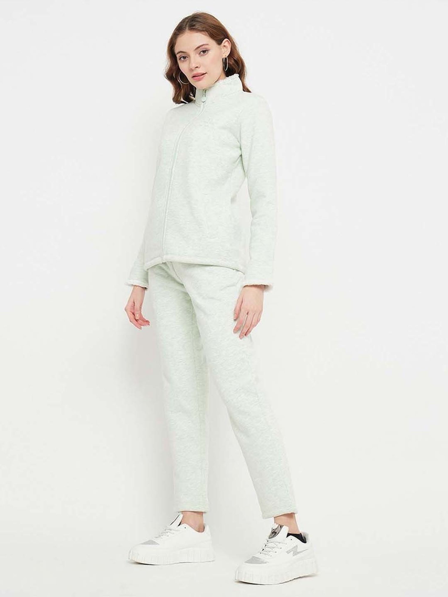 MADAME M Secret Mint Green High Neck Co-Ords Set