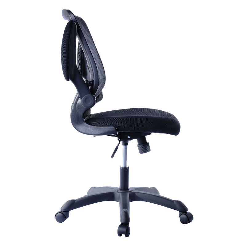Mesh Task Office Chair with Flip Up Arms Black - Techni Mobili