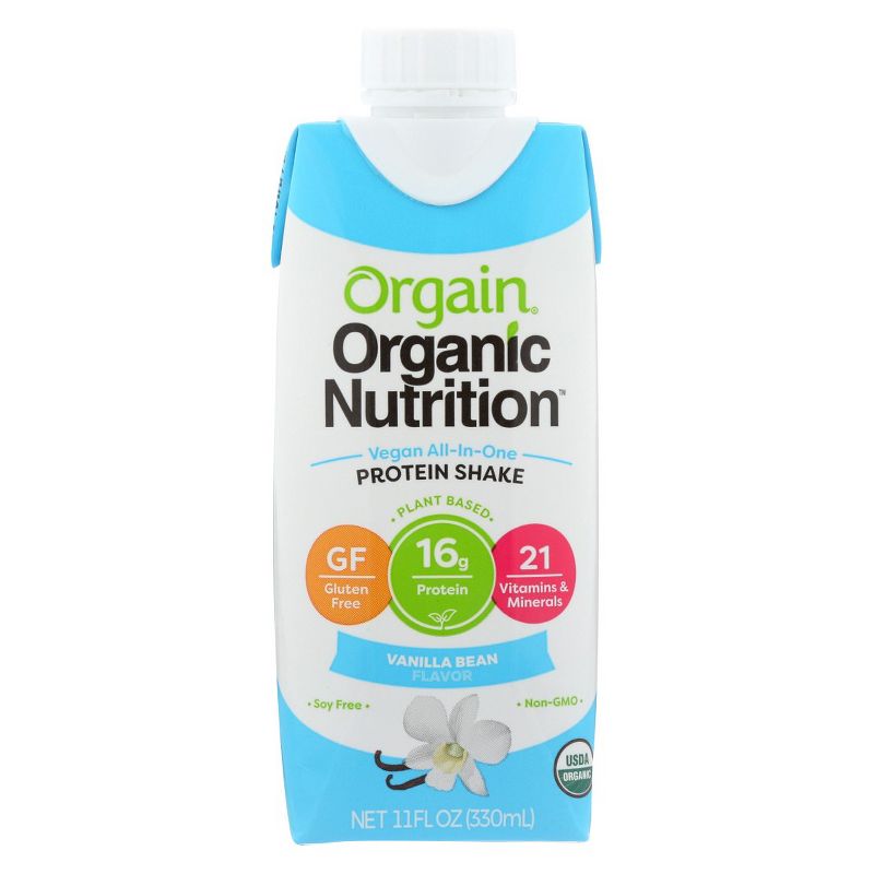 Orgain Organic Vegan Protein Shake - Vanilla Bean - 12ct