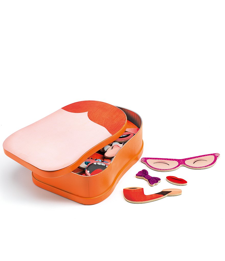 Djeco Portraito Wooden Magnet Box Playset