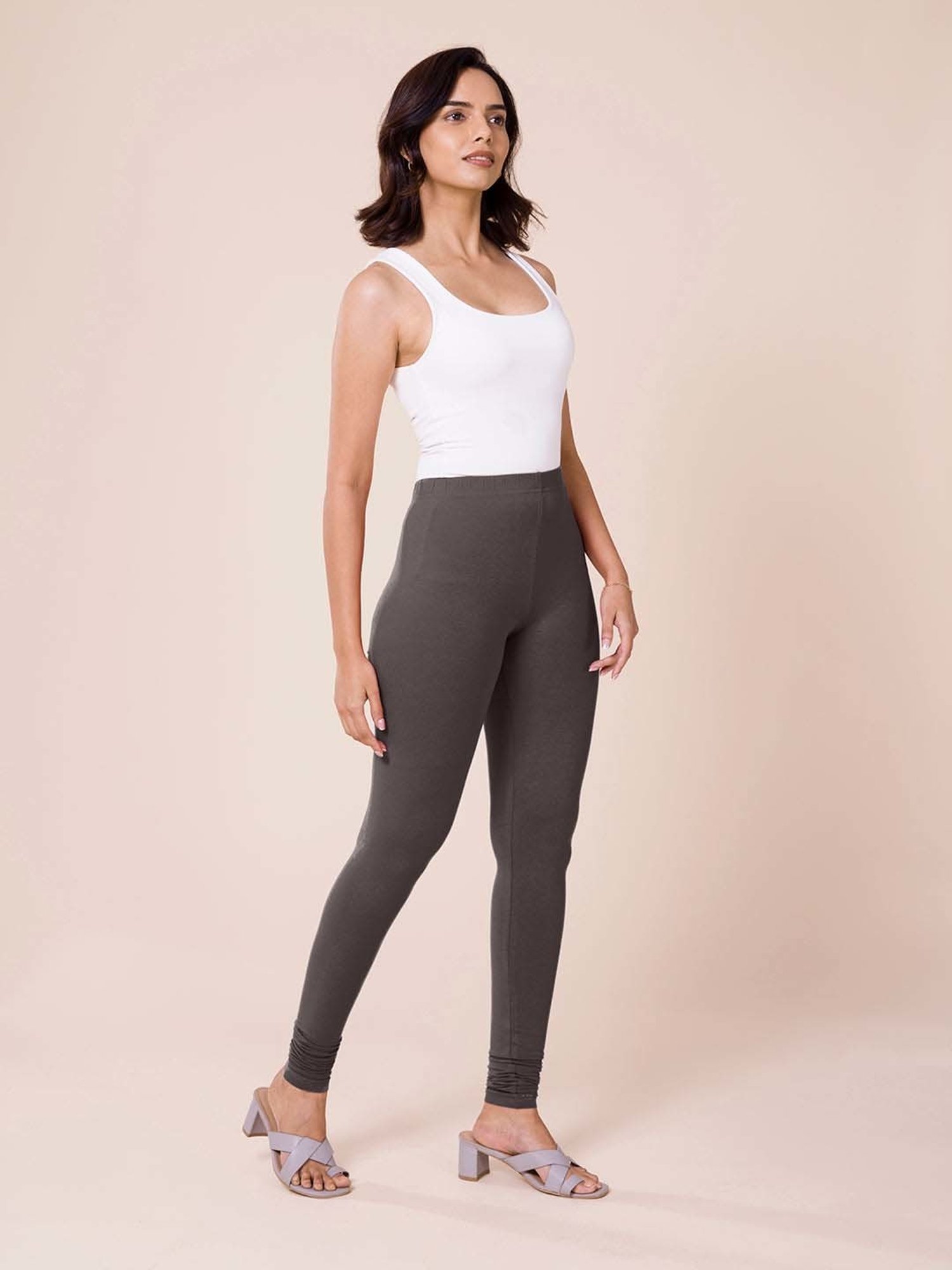 Go Colors! Grey Cotton Leggings