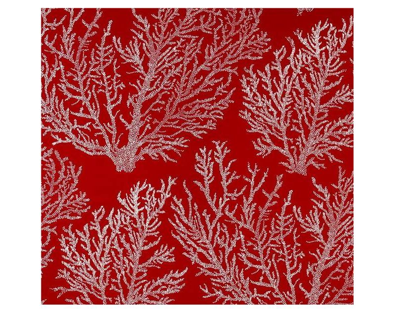 Outdoor Set Of 2 Accessory Toss Pillows In Seacoral Red - Jordan Manufacturing