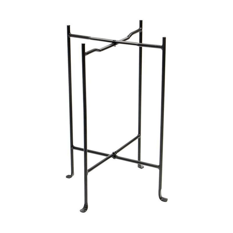 23"Square Wrought Iron Folding Multi Purpose Floor Stand - Achla Designs